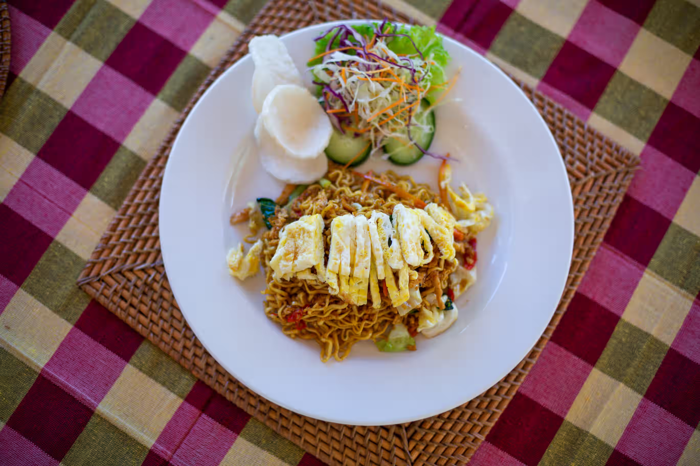Casual noodle plate at Kavana Penida